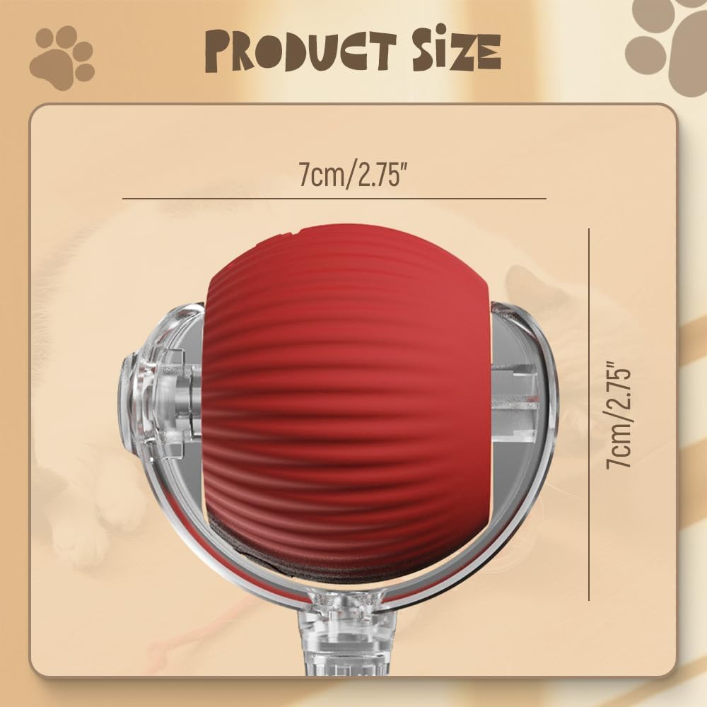 Automatic Moving Dog Ball - 2026年型インタラクティブローリングドッグボール自動移動猫用おもちゃ360 ° スマート自律型犬用エンターテイメントインタラクティブペットプレイシート