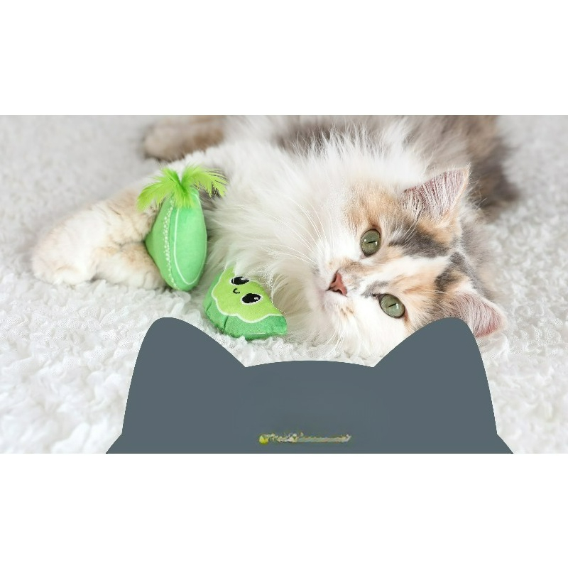 Catnip Interactive Plush Mouse - マウスハンター キャットニップ入り インタラクティブ ぬいぐるみ 猫用おもちゃ、グレー、1個入り