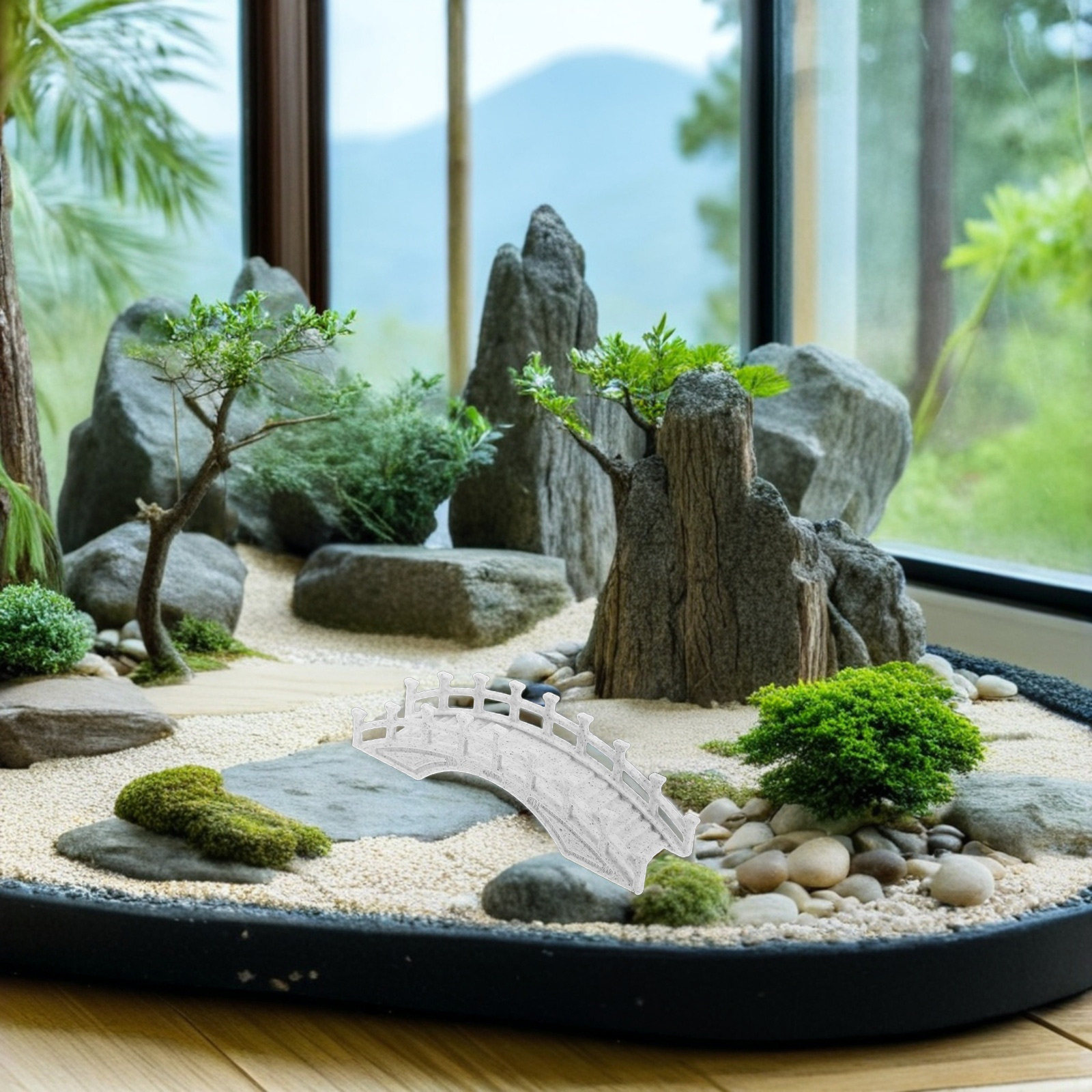 ミニチュアアーチ橋、庭園用橋、中国古代様式、マイクロランドス - Aquarium のレビューと価格