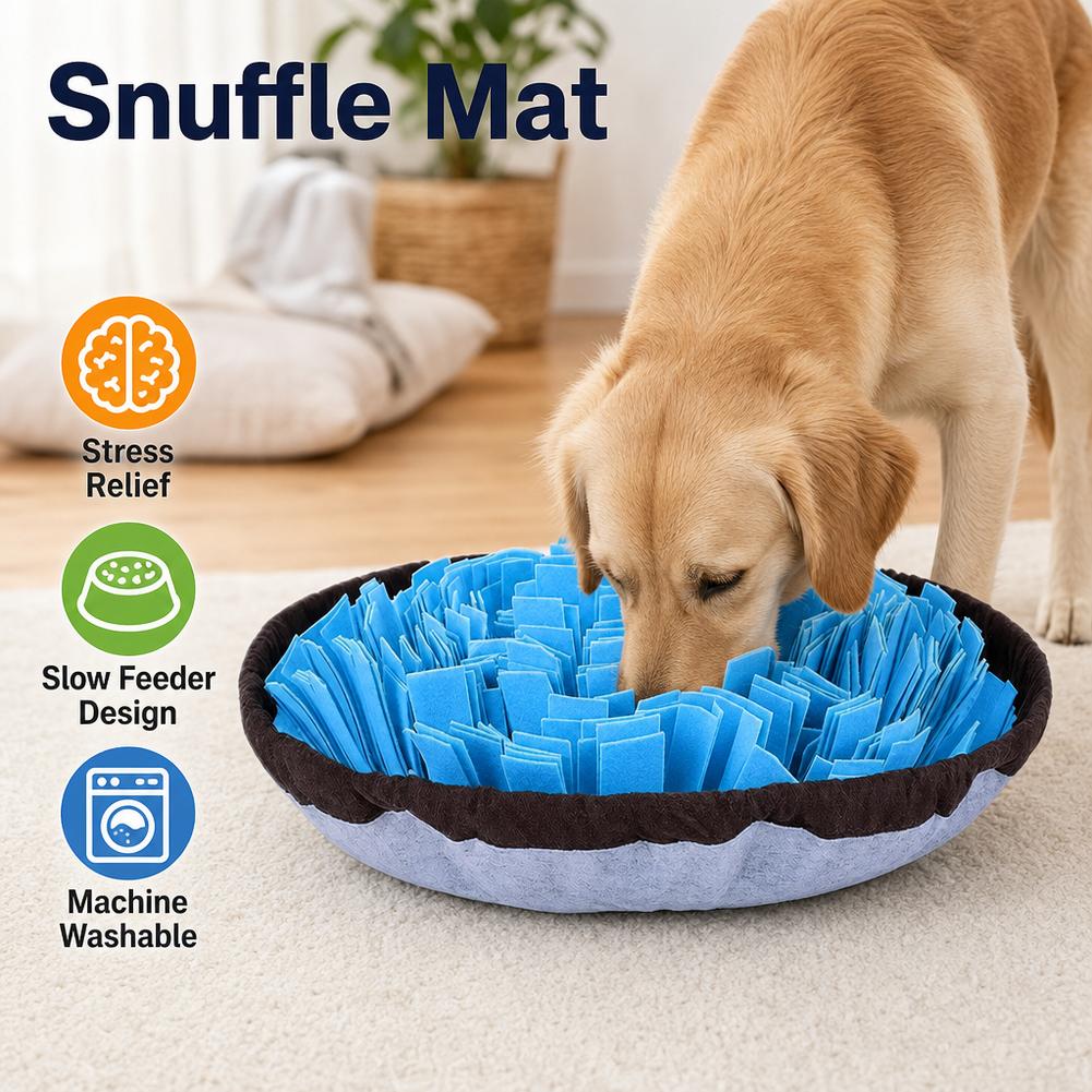 犬用スナッフルマット。インタラクティブな食事用パズルおもちゃ - Dog Puzzle Feeder Toy のレビューと価格
