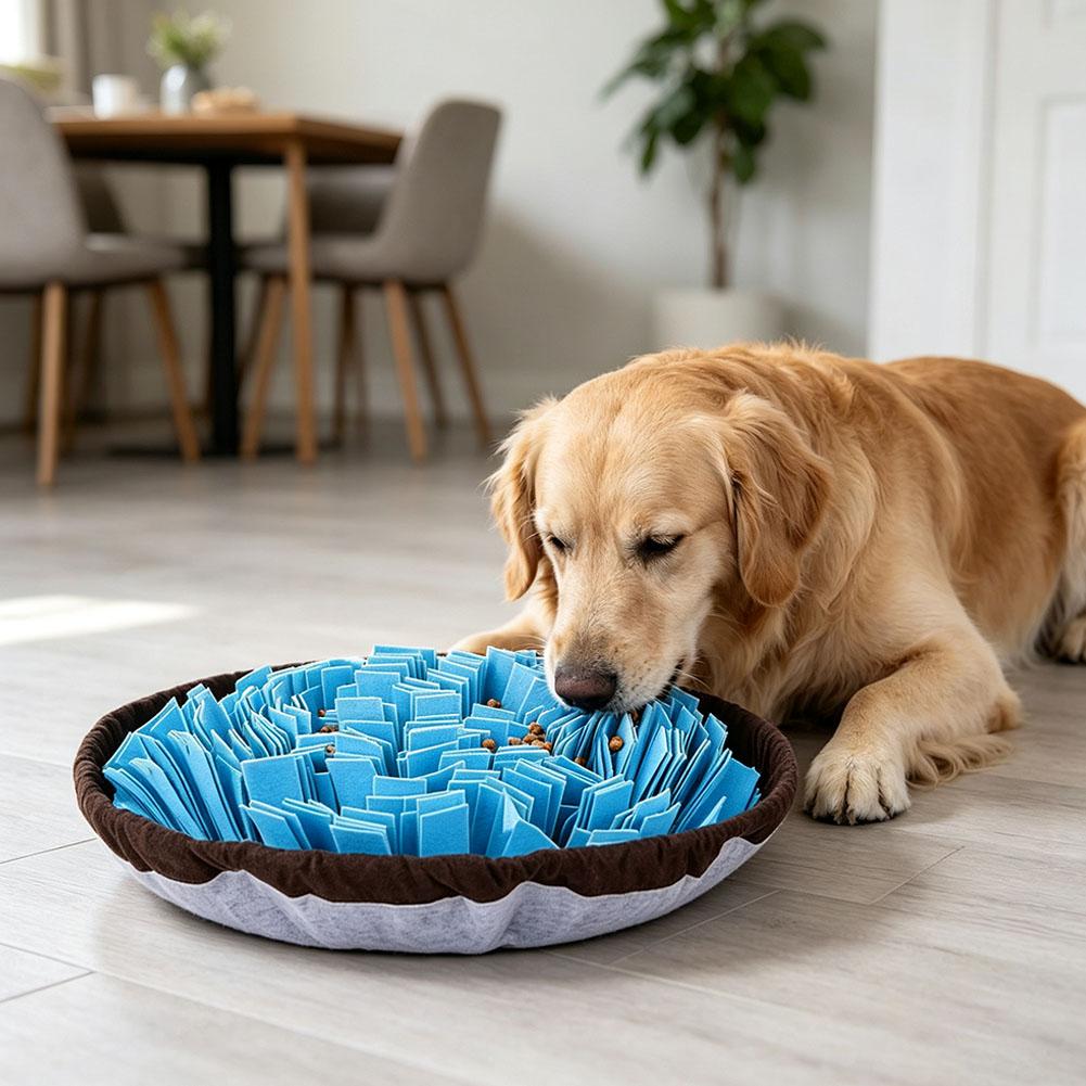 犬用スナッフルマット。インタラクティブな食事用パズルおもちゃ - Dog Puzzle Feeder Toy のレビューと価格