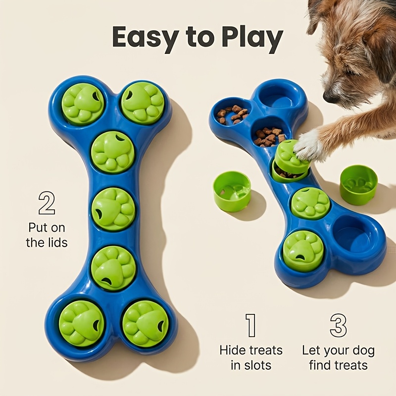 犬の分離不安を和らげるおもちゃ、おやつが入るパズルフィーダー - Dog Puzzle Feeder Toy のレビューと価格