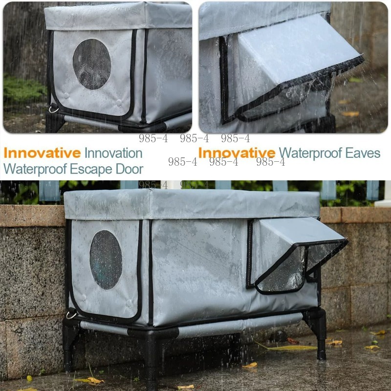 電気暖房付き屋外ペットハウス、防風・防雨・耐傷性、冬用暖かい - Pet Beds のレビューと価格