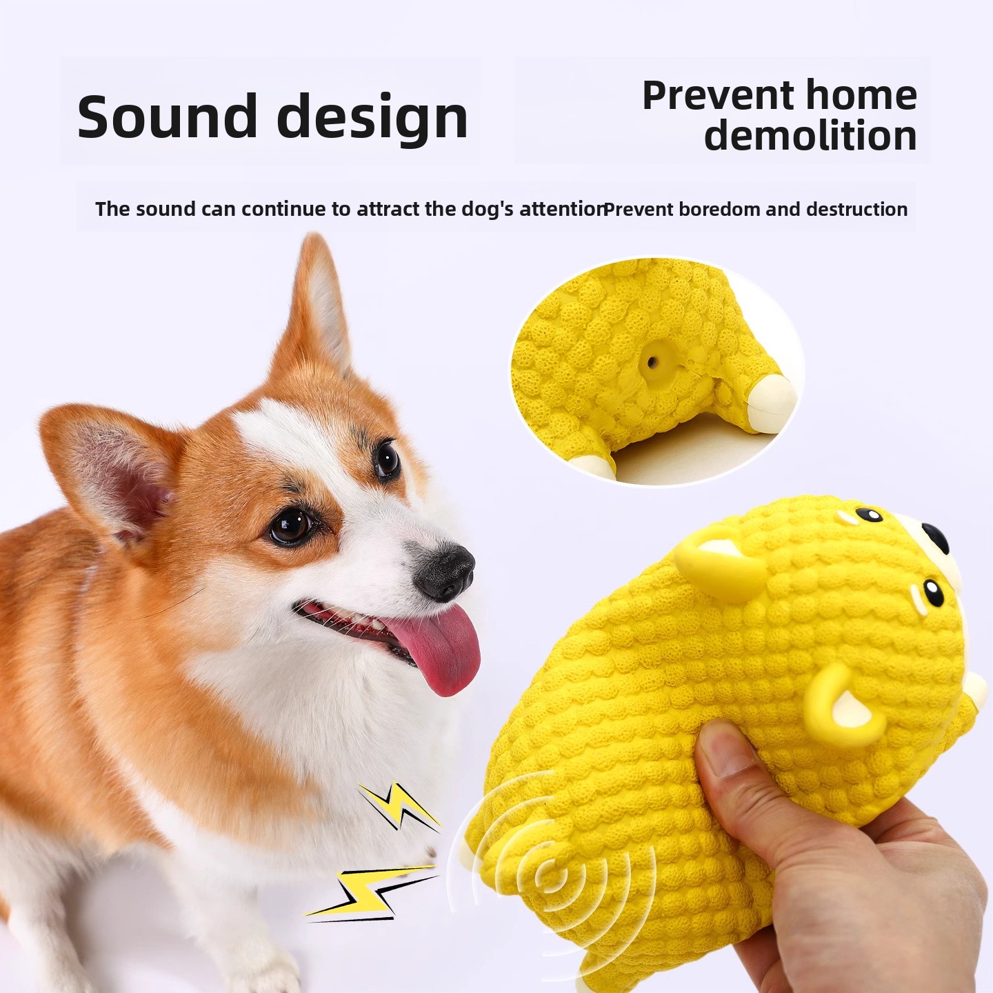 鳴き笛入りラテックスベアードッグチュウトイ、テクスチャ表面歯 - Interactive Squeaky Plush Dog Toy のレビューと価格