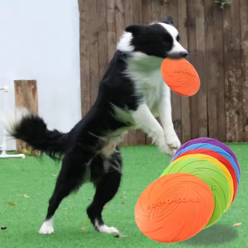犬用インタラクティブシリコン製フライングソーサーおもちゃ、噛 - Flying Disc Dog Training Toy のレビューと価格