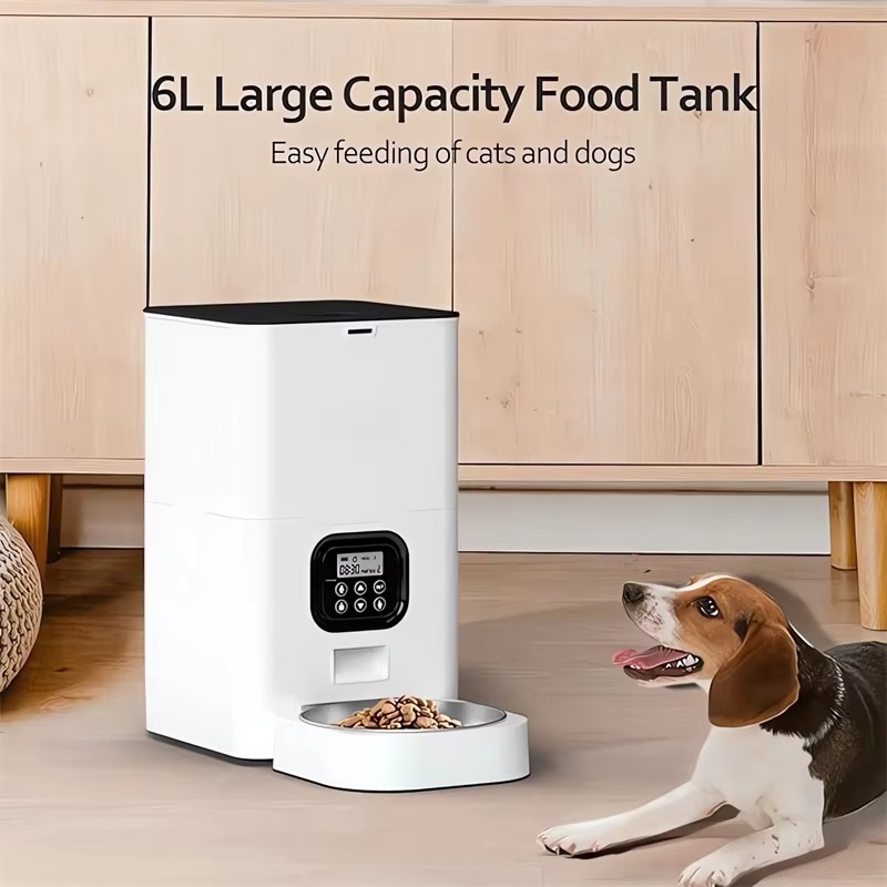 6Lスマートペットドッグフィーダー 自動ペット給餌器 タイマ - Pet Feeders のレビューと価格