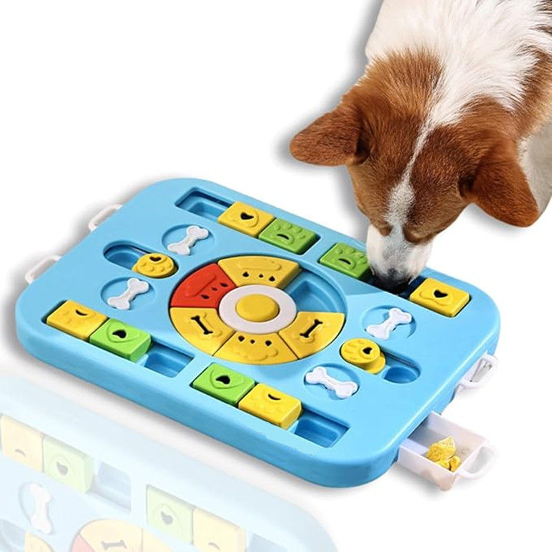 犬猫用インタラクティブパズルおもちゃ（大型犬、中型犬、小型犬 - Interactive Squeaky Plush Dog Toy のレビューと価格