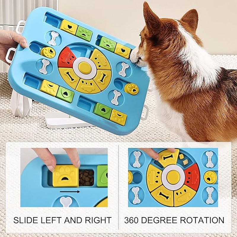犬猫用インタラクティブパズルおもちゃ（大型犬、中型犬、小型犬 - Interactive Squeaky Plush Dog Toy のレビューと価格