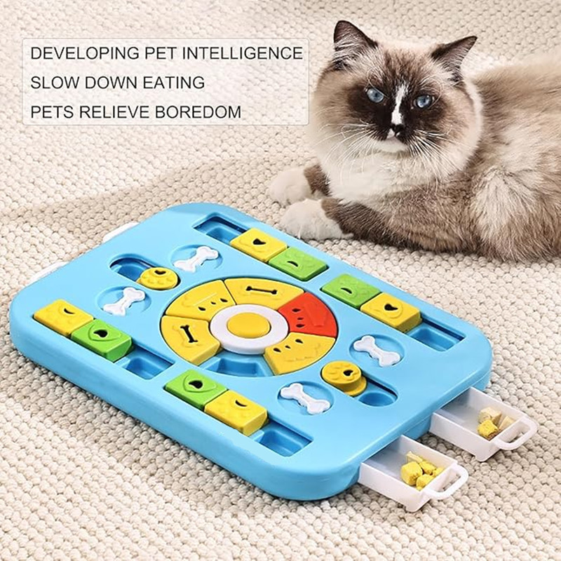 犬猫用インタラクティブパズルおもちゃ（大型犬、中型犬、小型犬 - Interactive Squeaky Plush Dog Toy のレビューと価格