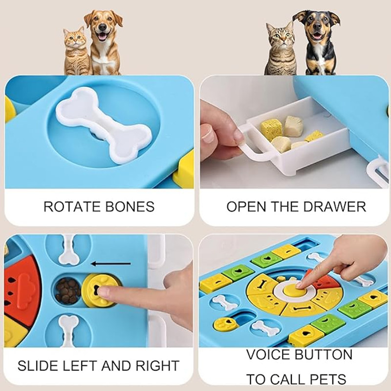 犬猫用インタラクティブパズルおもちゃ（大型犬、中型犬、小型犬 - Interactive Squeaky Plush Dog Toy のレビューと価格