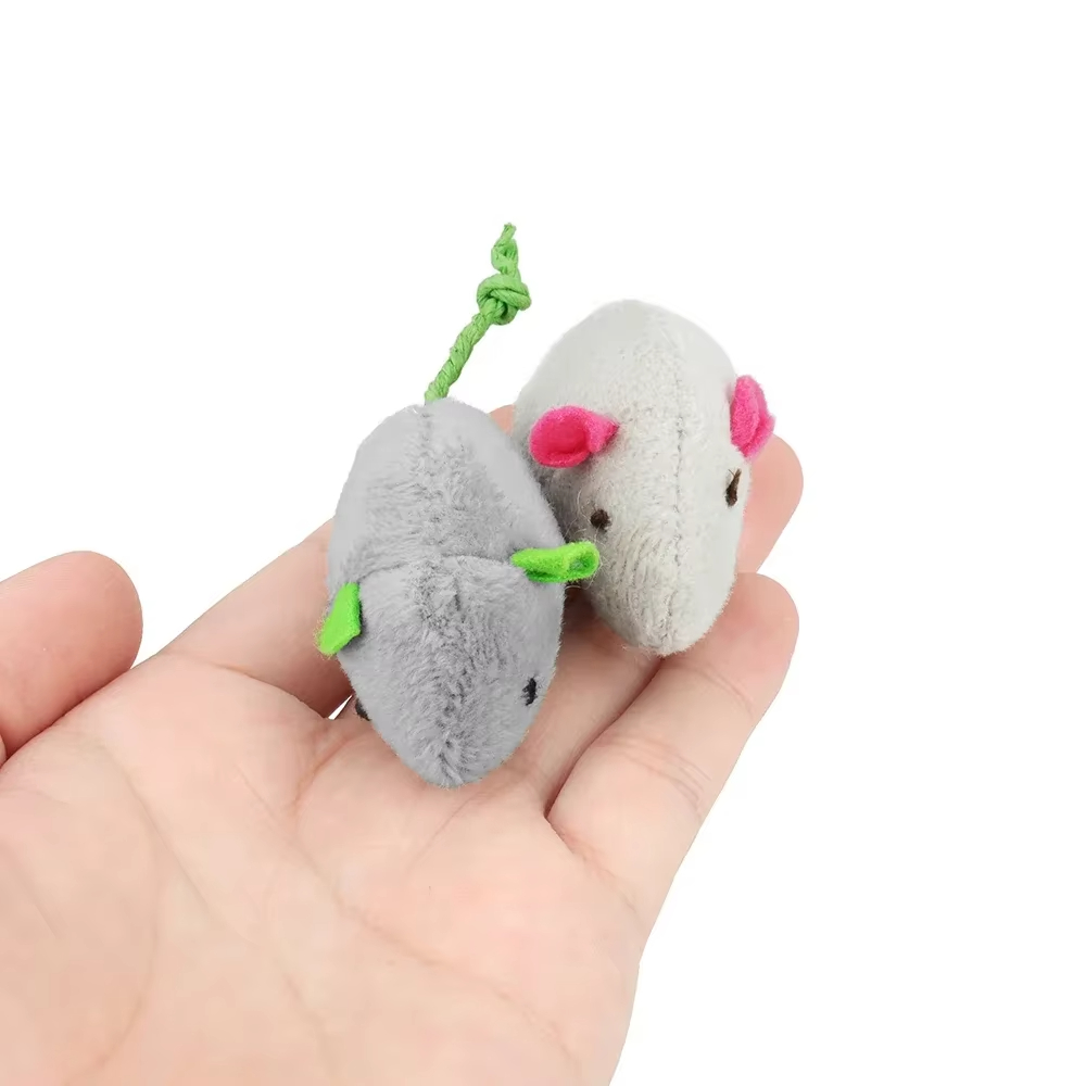 5個入りガラガラ猫用おもちゃ、また猫用またたび入りフェイクフ - Catnip Interactive Plush Mouse のレビューと価格