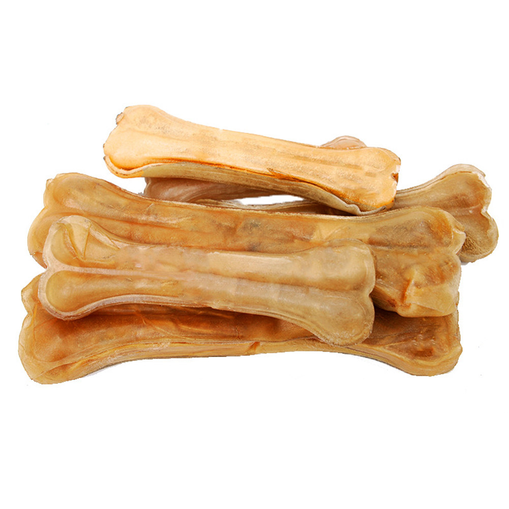 5インチのペット用噛みつきおもちゃ。骨の形をしており、小さめ - Teeth Cleaning Dog Chew Bone のレビューと価格