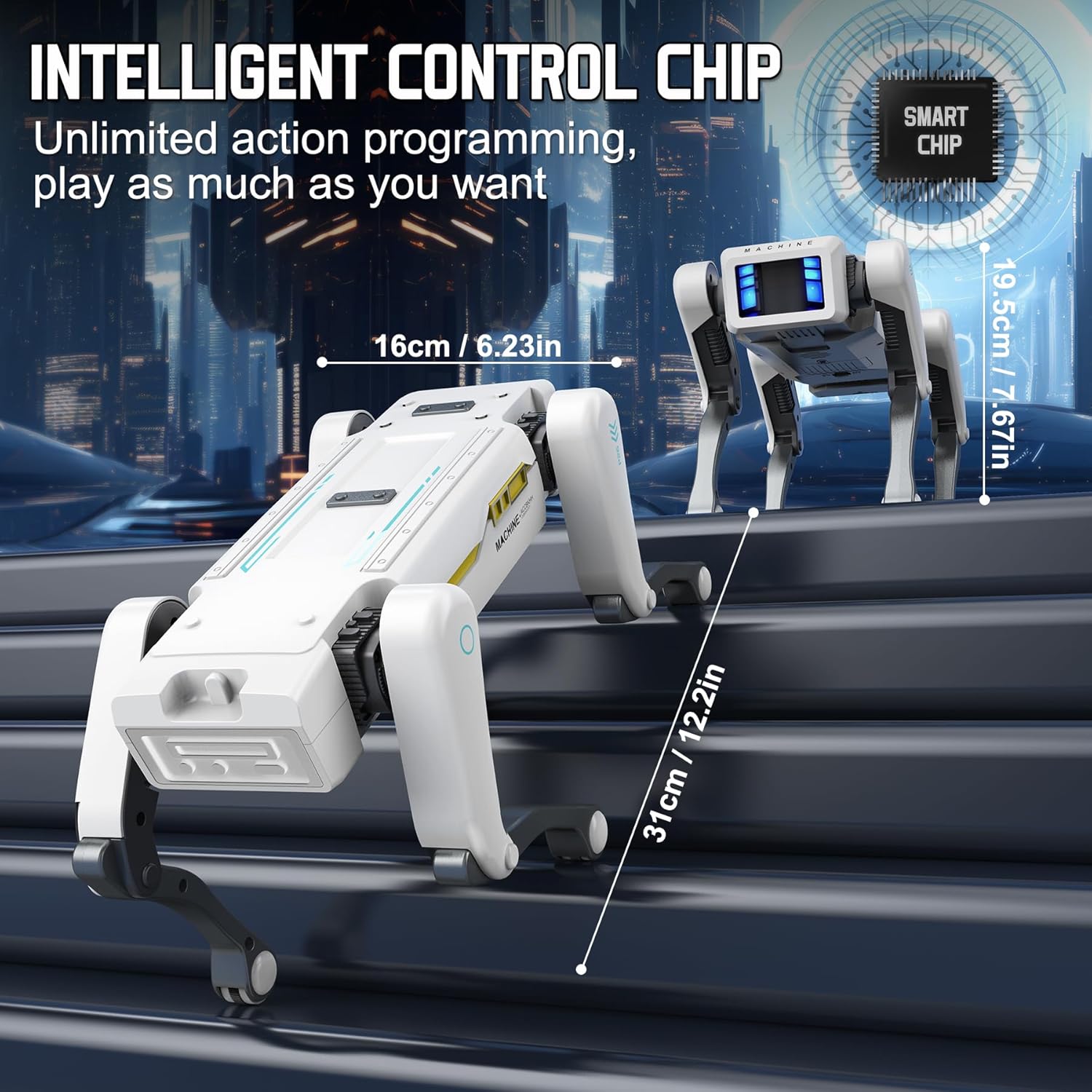 RC メカニカルドッグ多機能インテリジェント RC ロボット - Interactive Squeaky Plush Dog Toy のレビューと価格