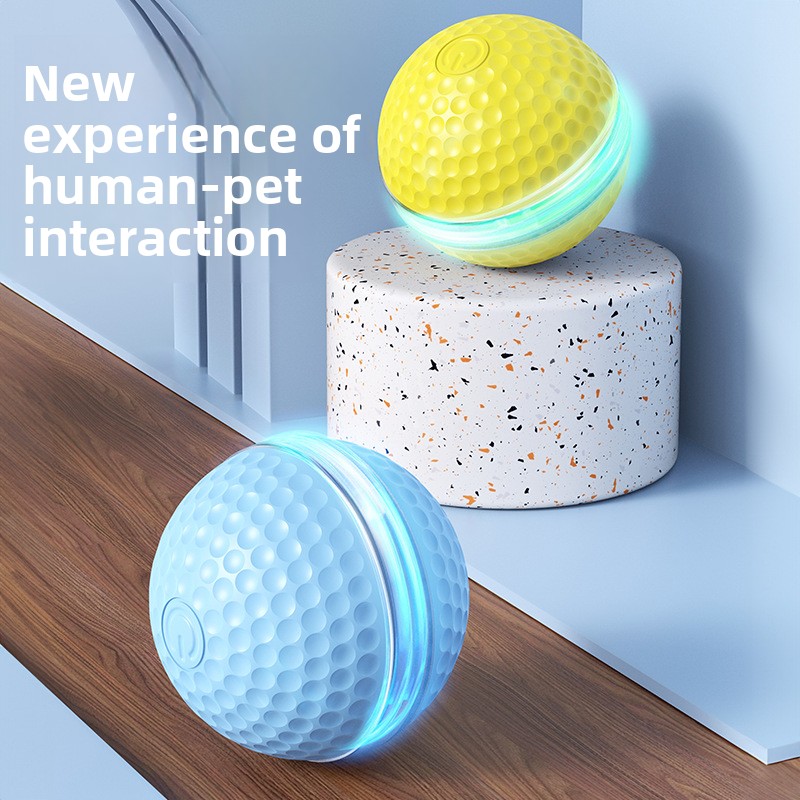壊れないハニカムラバー電動犬用ボール、自動ジャンプ回転式イン - Automatic Moving Dog Ball のレビューと価格
